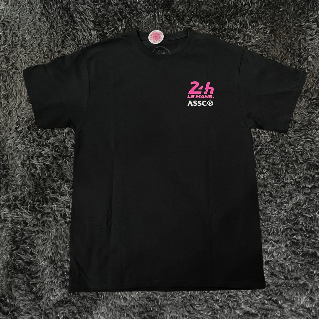 Anti Social Social Club 24 hours Of Le Mans Black Pink T-shirt