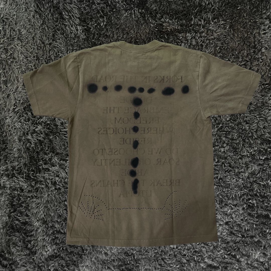 Cactus Jack Sprayed Khaki T-shirt