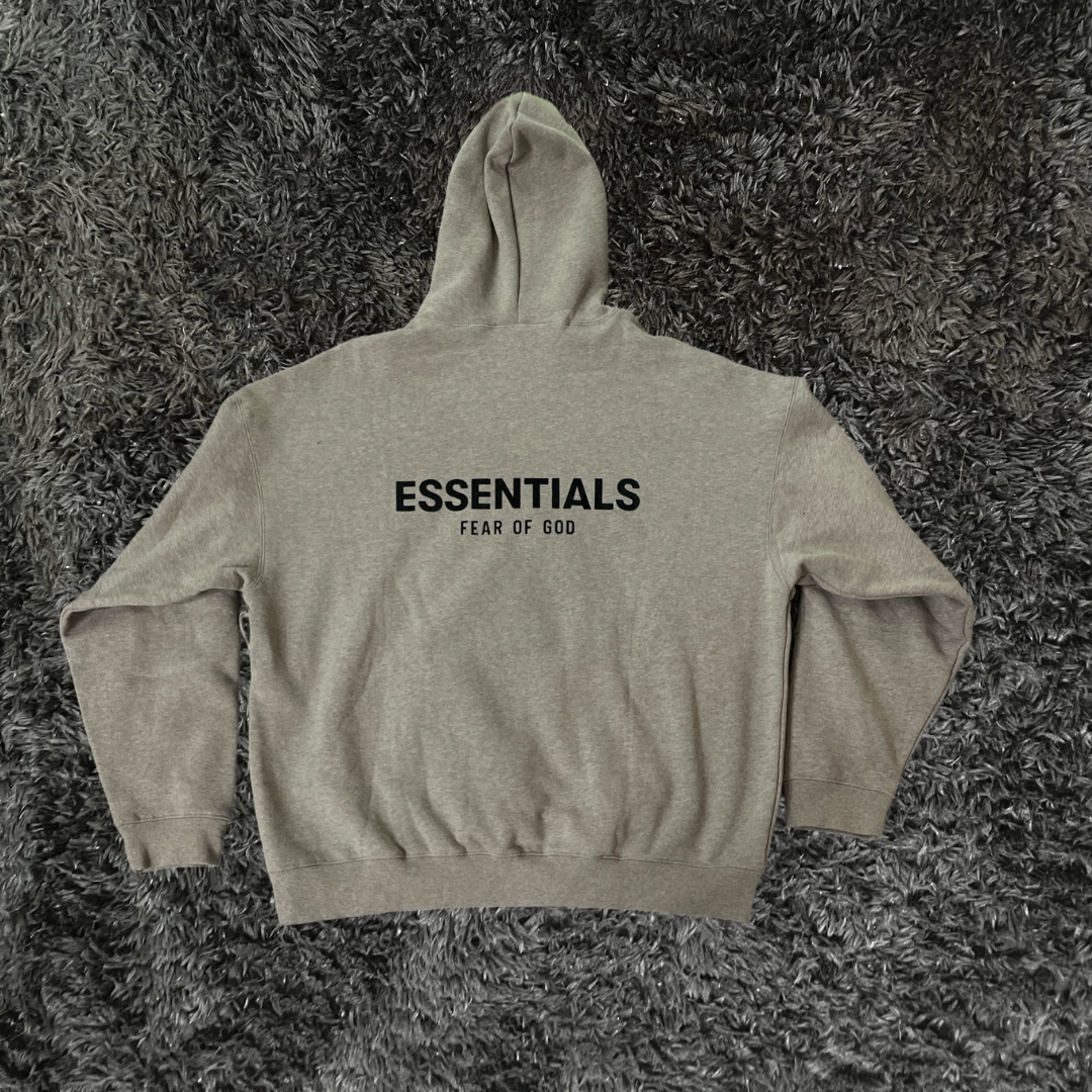 Essentials Dark Oatmeal Hoodie