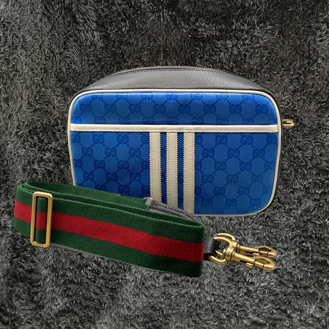 Gucci Adidas Bag Crystal Vintage Monogram