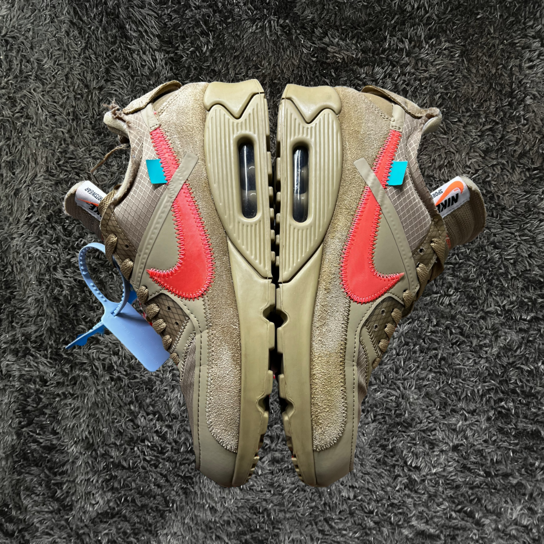 Air Max 90 Off White Desert Ore (De uso)