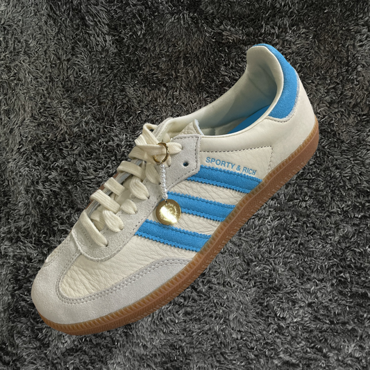 Adidas Samba OG	Sporty & Rich Cream Blue