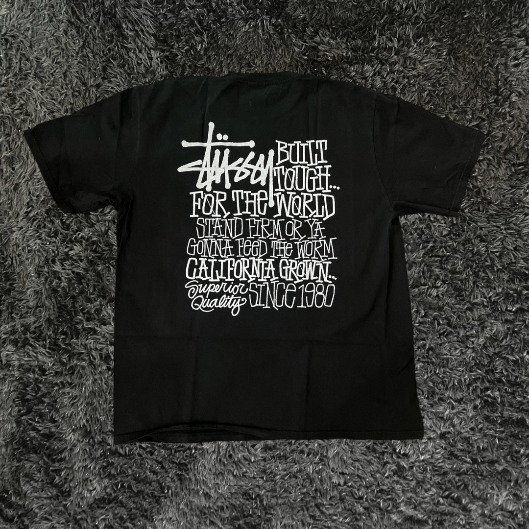 Stussy California Grown Pig Dyed Black T-shirt