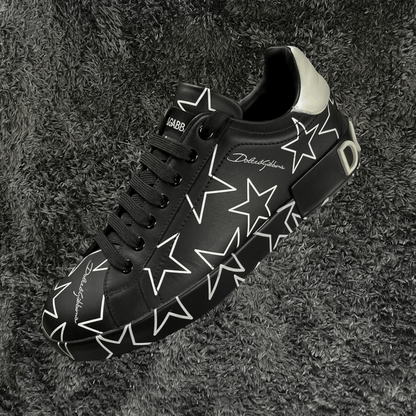 Dolce Gabbana Portofino Mixed Star Print Black (De Uso) - Urban Utility