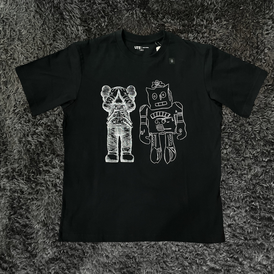 Uniqlo Kaws x Andy´s Warhol Robot Black T-shirt