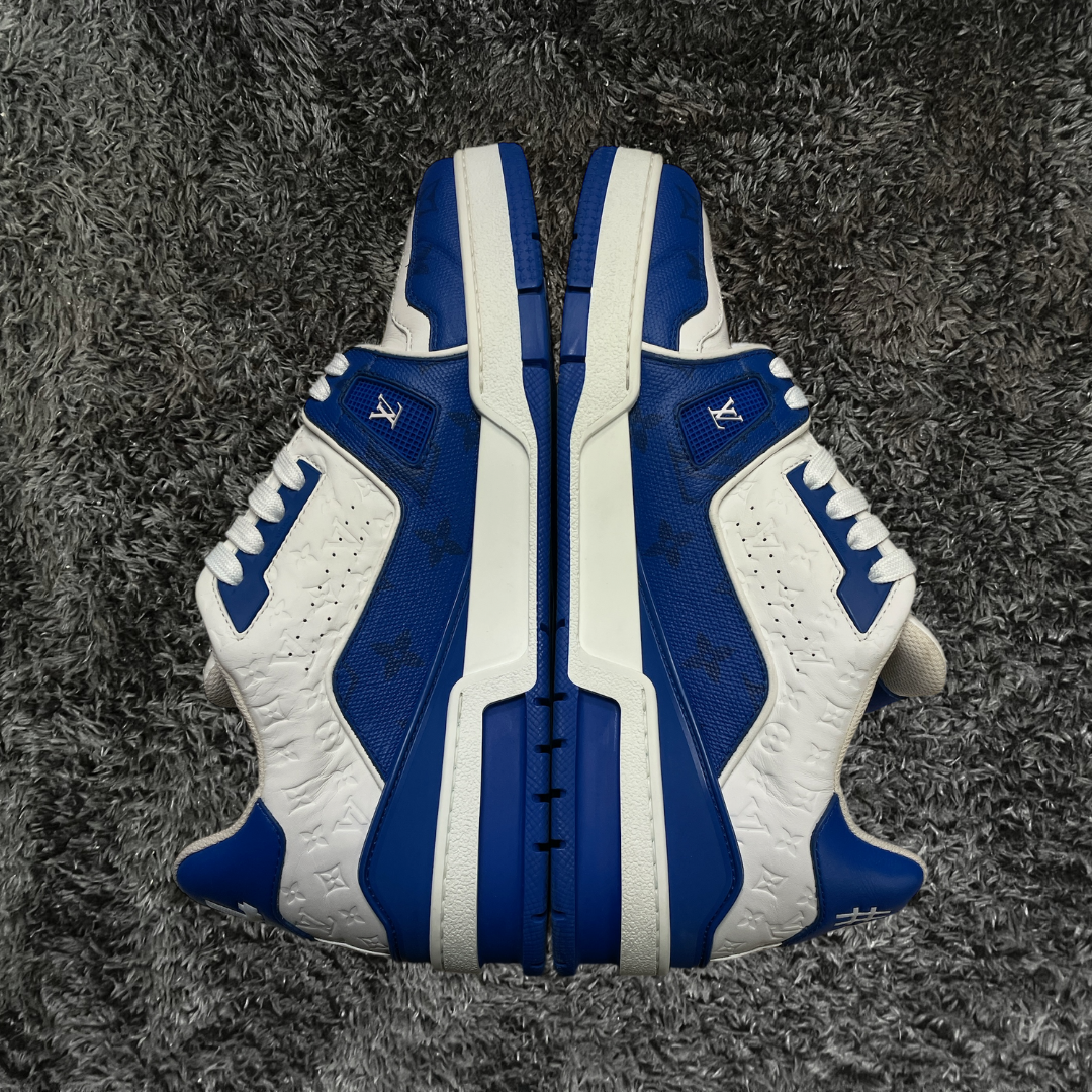 Louis Vuitton Trainer Signature Blue White (De Uso)