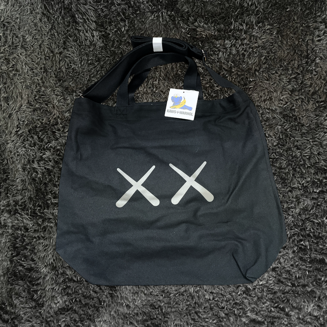 Uniqlo Kaws x Andy´s Warhol Robot Black Tote Bag