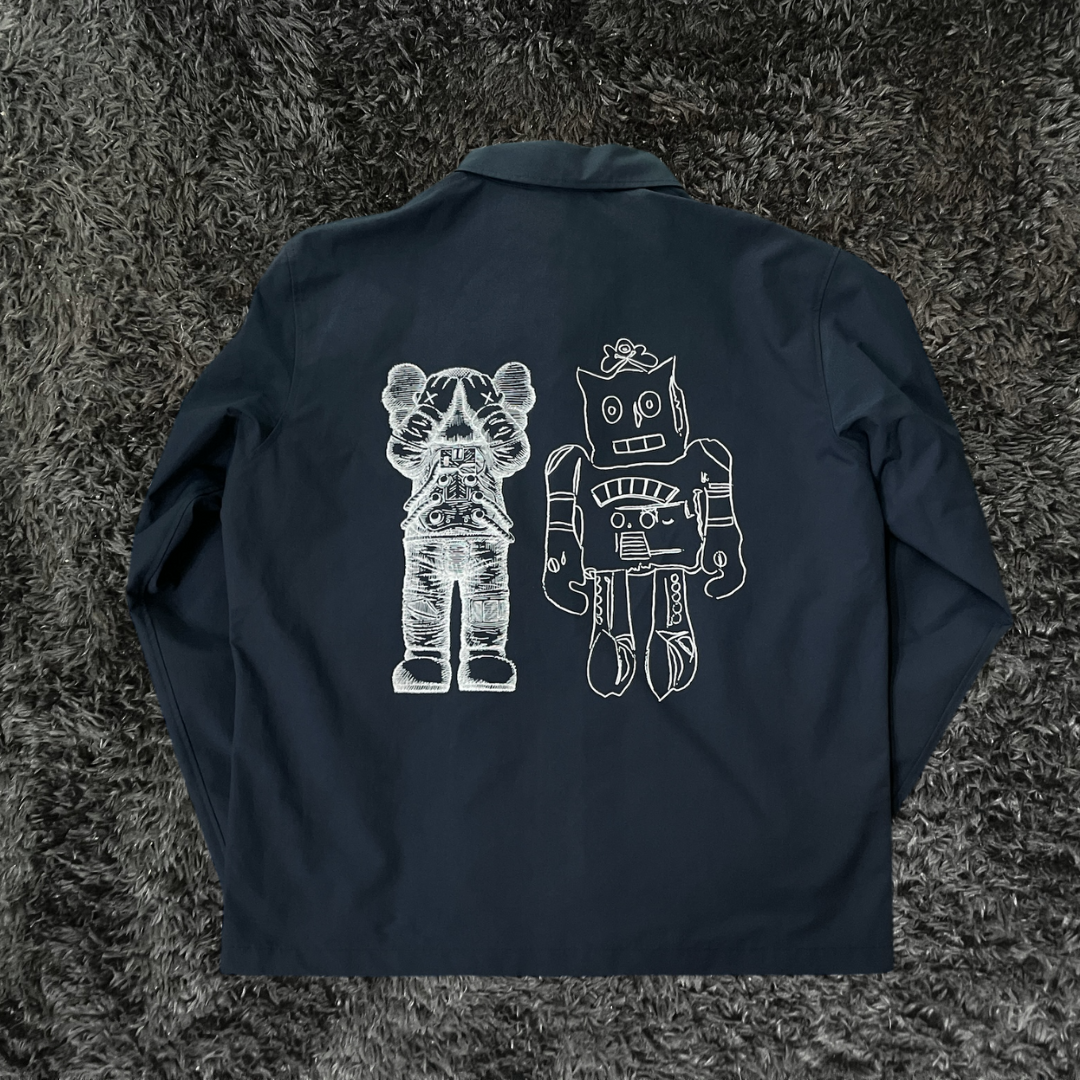 Uniqlo Kaws x Andy´s Warhol Robot Navy Jacket