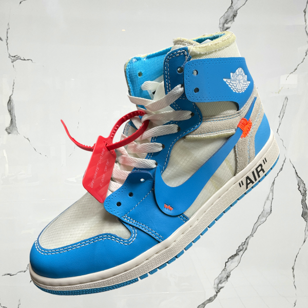 Jordan 1 High Off White University Blue De Uso