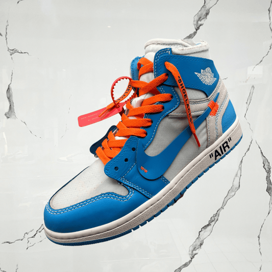 Jordan 1 High Off White University Blue (De Uso)