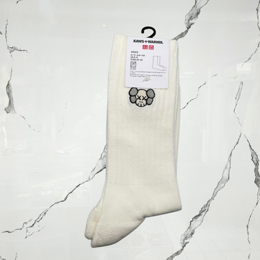 Kaws x Warhol Cream Kaws Socks