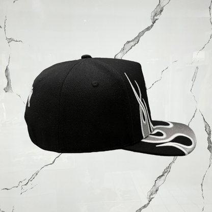 Prevail Black Grey Flames Cap - Urban Utility