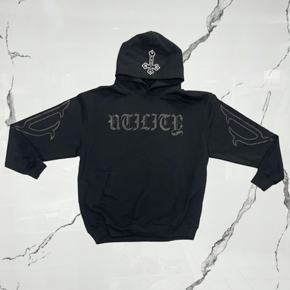 Urban Utility Wanted Black Brown Hoodie - Urban Utility