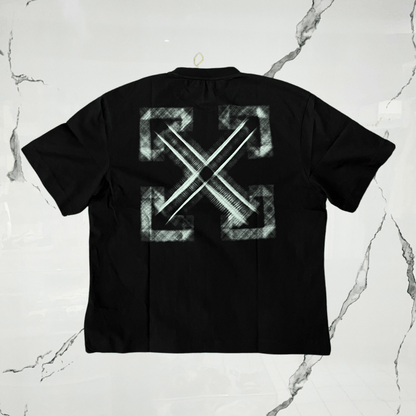 Off White Vibe Arrow Skate Black Aqua T-shirt - Urban Utility