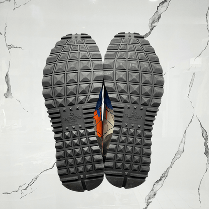 Valentino Rockrunner Rockstud Blue Orange Camo (De Uso) - Urban Utility