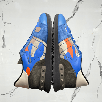Valentino Rockrunner Rockstud Blue Orange Camo (De Uso) - Urban Utility