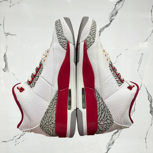 Jordan 3 Cardinal Red (De Uso) - Urban Utility
