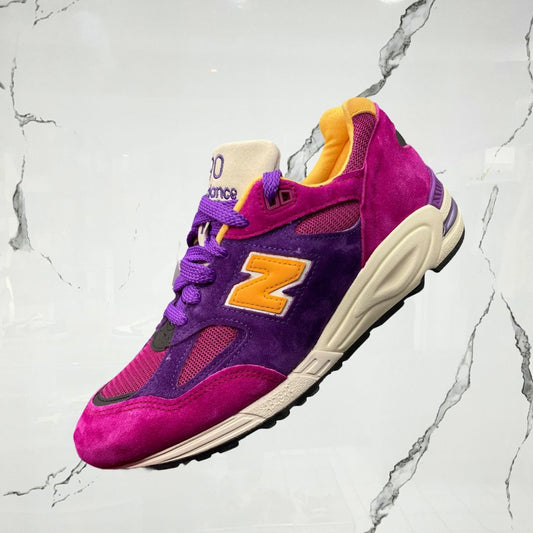New Balance 990V2 MiUSA Teddy Santis Purple Yellow