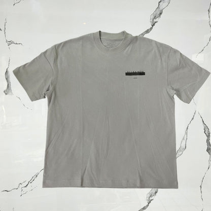 All Saints Redact SS Crew Machine Grey T-shirt - Urban Utility