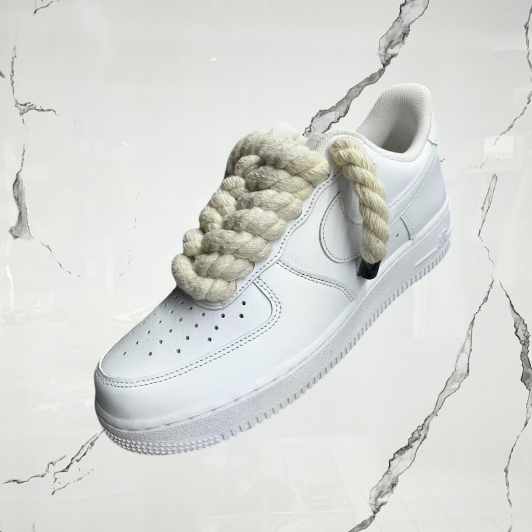 Air Force 1 Rope White Beige (Custom)