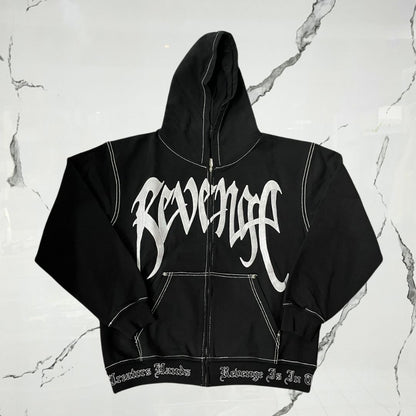 Revenge XTentacion Kill Contrast Black White Hoodie - Urban Utility