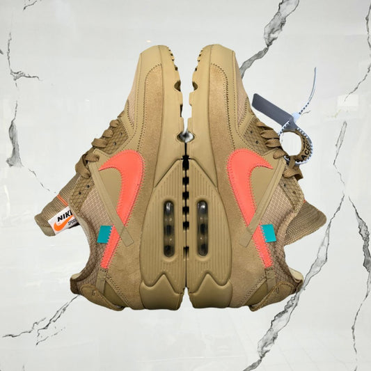 Air Max 90 Off White Desert Ore (De Uso)