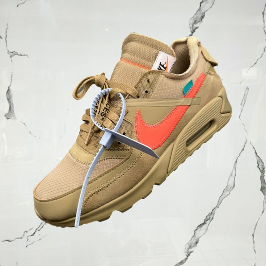 Air Max 90 Off White Desert Ore (De Uso)