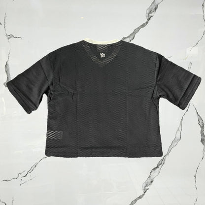 YoungLA Varsity Football Cropped Black Jersey - Urban Utility