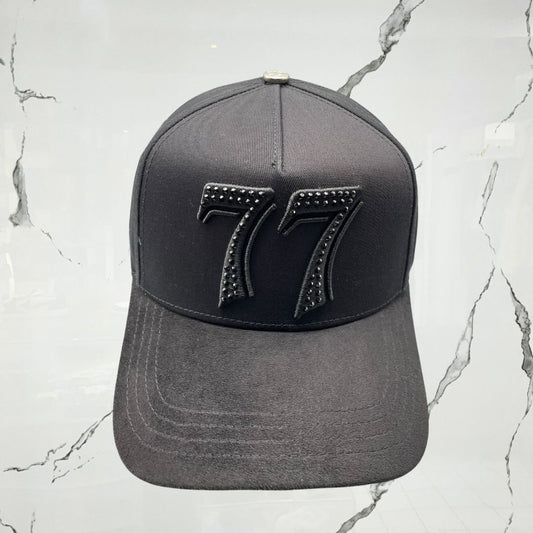 Barbas Hats 77 Crystals Black Cap