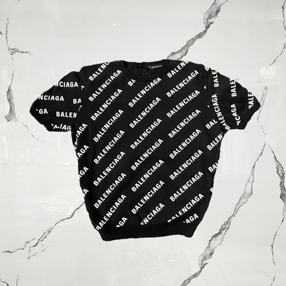 Balenciaga Black Monogram T-shirt - Urban Utility