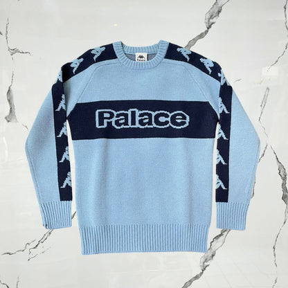 Palace x Kappa Knit Blue Sweater - Urban Utility