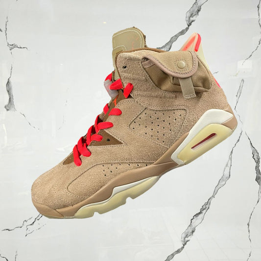 Jordan 6 Travis Scott British Khaki (De Uso)