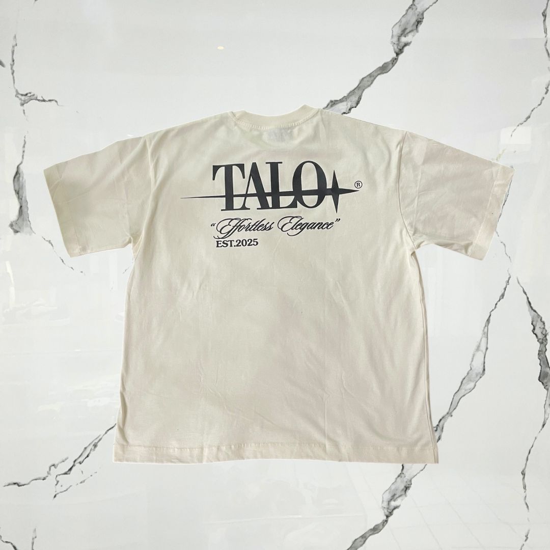 Talo Effortless Elegance Hueso T-shirt