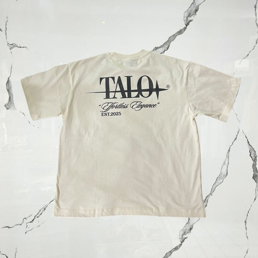 Talo Effortless Elegance Hueso T-shirt