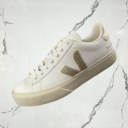 Veja Campo Chromefree Leather Extra White Platine - Urban Utility