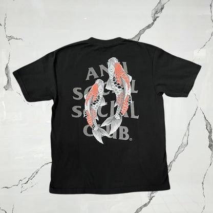 Anti Social Social Club Koi Garden Black T-shirt - Urban Utility