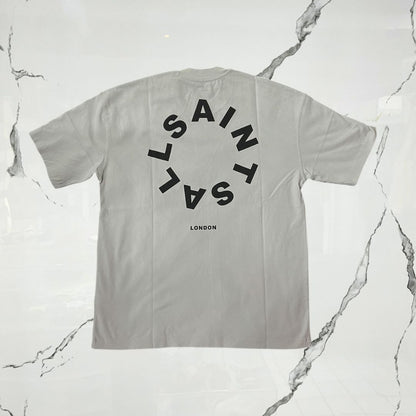 All Saints Tierra SS Crew Cool Grey T-shirt - Urban Utility