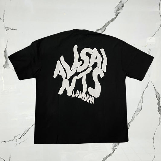 All Saints Orlando SS Crew Jet Black - Urban Utility