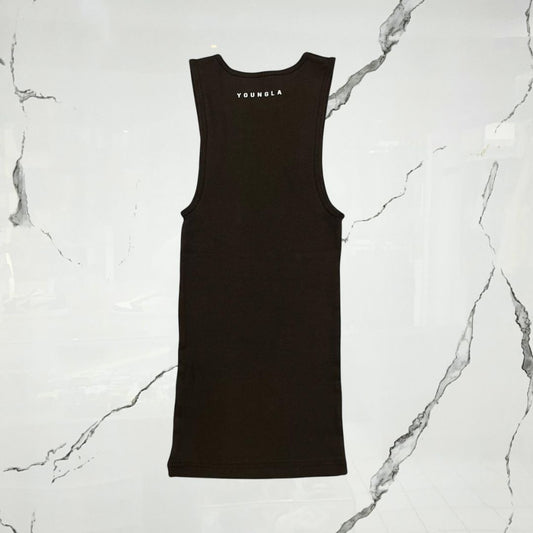 YoungLA Wife Lovers Brown Tank Tee - Urban Utility