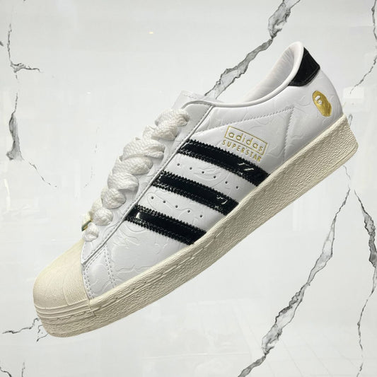 Adidas Superstar Vintage Bape White Black - Urban Utility