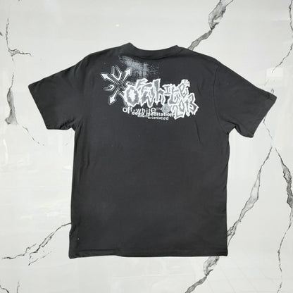 Off White Tribal Type Slim Black White T-shirt - Urban Utility