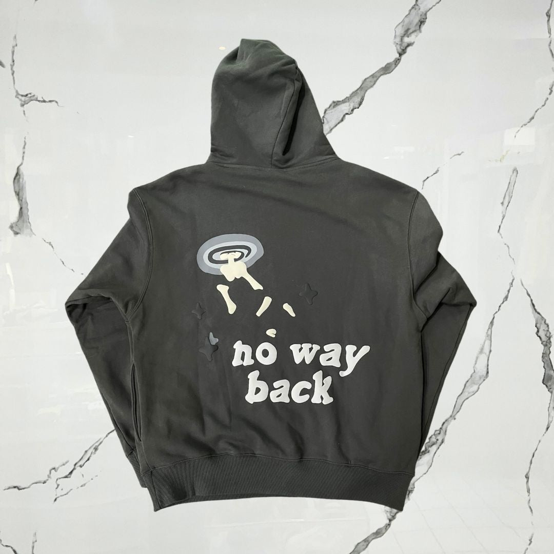 Broken Planet Trapped In Time Soot Black Hoodie (De Uso) - Urban Utility