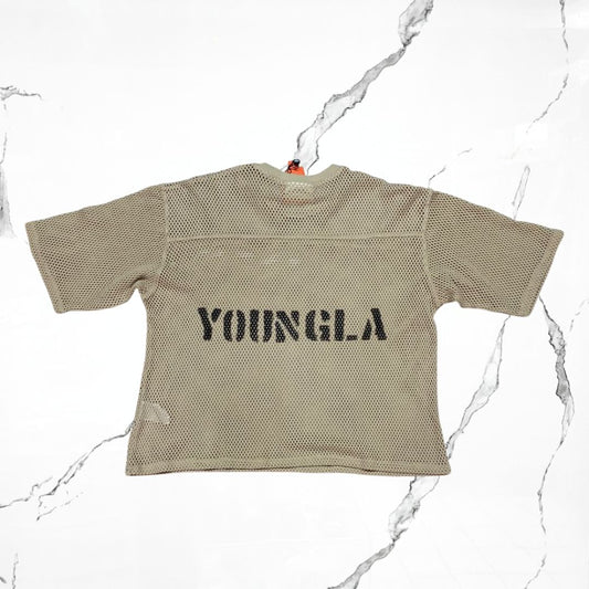YoungLA Cotton Mesh Tan T-shirt - Urban Utility