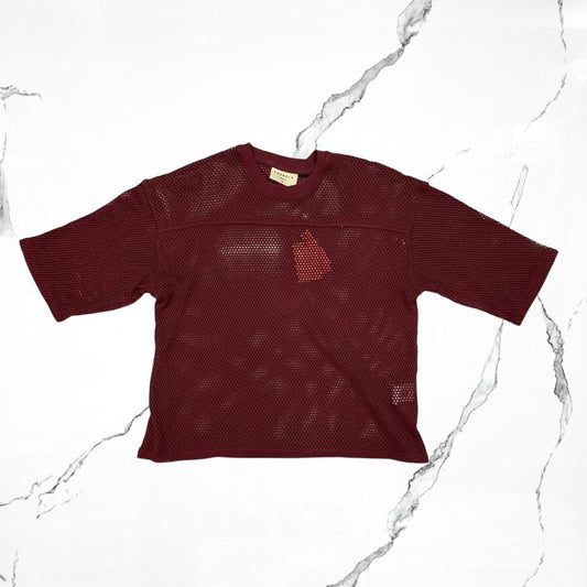YoungLA Cotton Mesh Burgundy T-shirt - Urban Utility