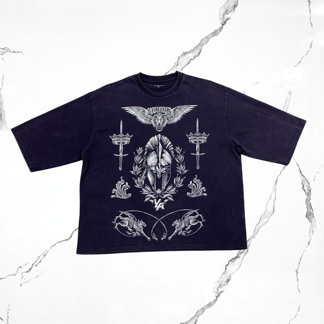 YoungLA Royal Knight Purple Wash T-shirt - Urban Utility