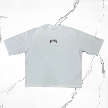 YoungLA Distressed Tees Off - White T-shirt - Urban Utility