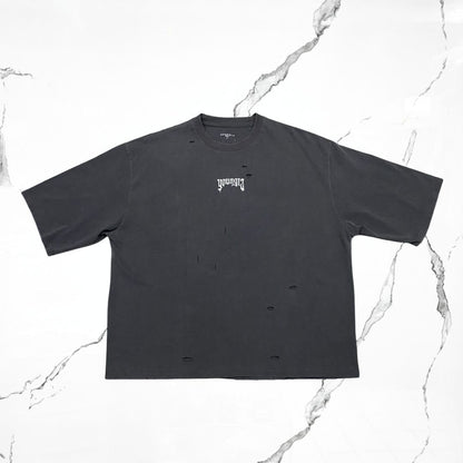 YoungLA Distressed Charcoal T-shirt - Urban Utility