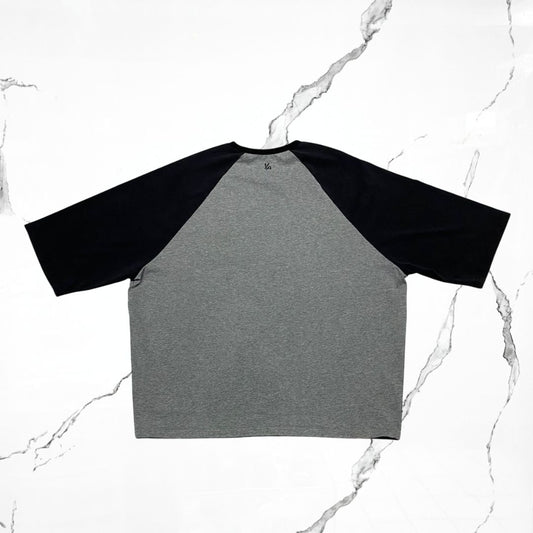 YoungLA Oversized Baseball Heather Grey Black T-shirt - Urban Utility