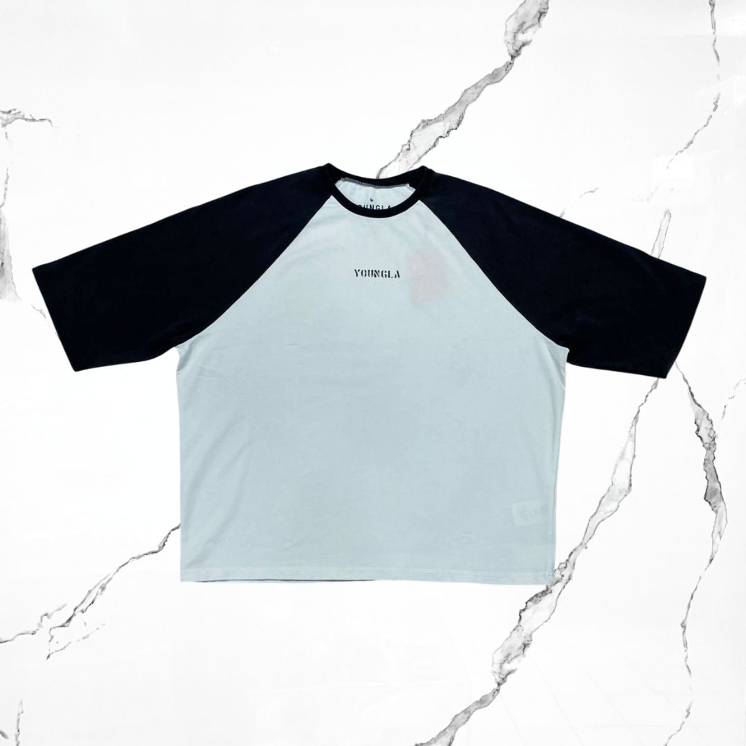 YoungLA Oversized Baseball White Black T-shirt - Urban Utility