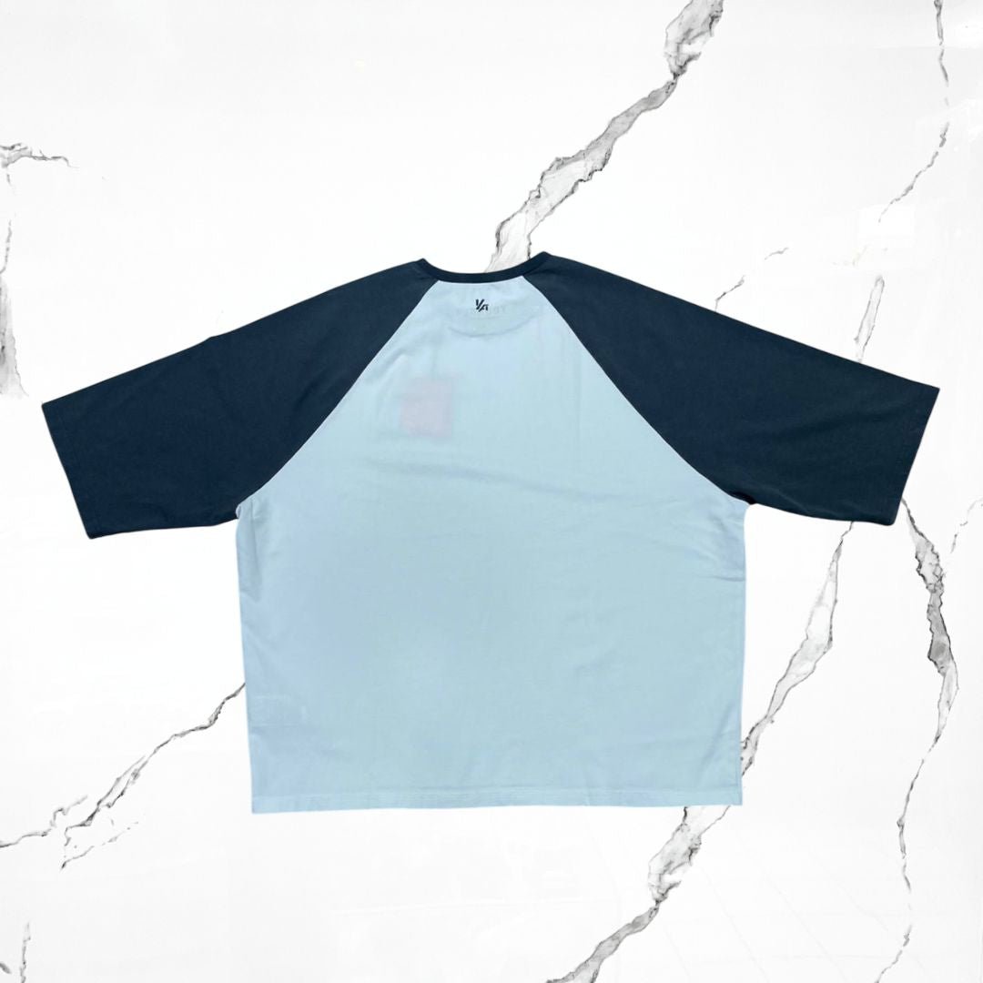YoungLA Oversized Baseball White Teal T-shirt - Urban Utility